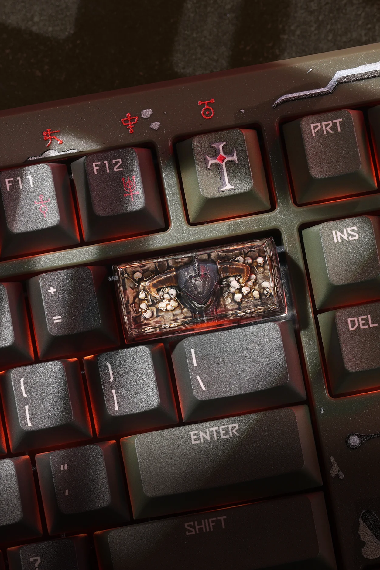 Drop + DOOM: The Dark Ages Mecha Dragon Artisan Keycap