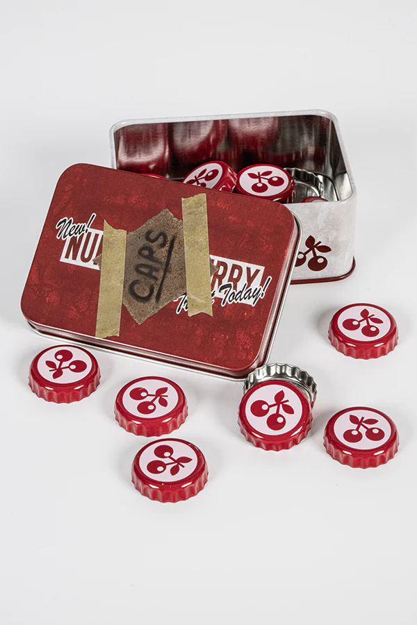 134-fallout-bottle-cap-series-nuka-cherry-with-collectible-tin-5.webp Fallout Bottle Cap Series: Nuka Cherry with Collectible Tin