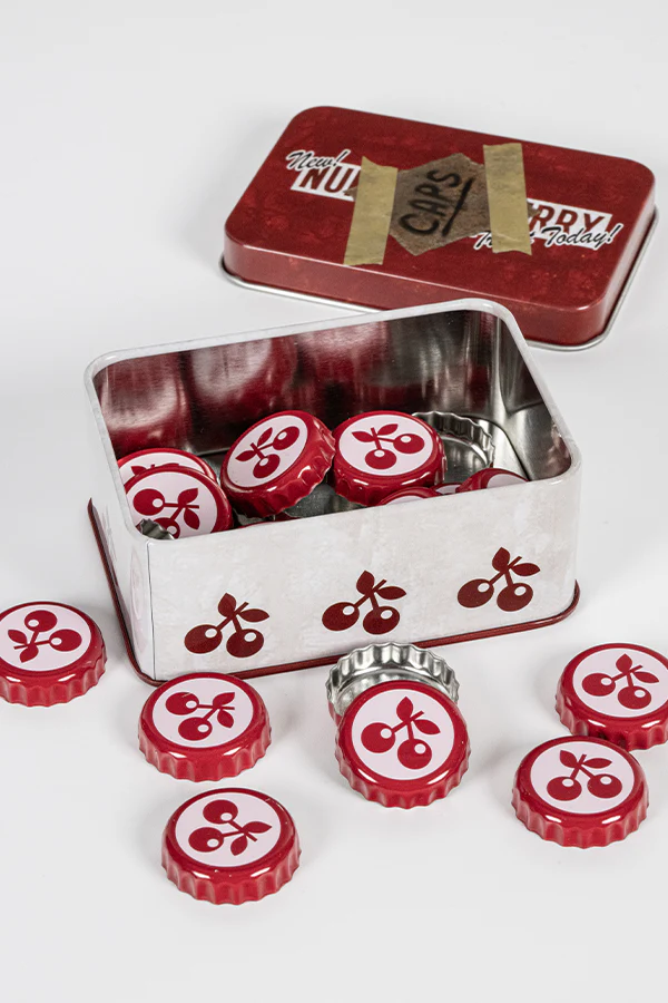134-fallout-bottle-cap-series-nuka-cherry-with-collectible-tin-6.webp Fallout Bottle Cap Series: Nuka Cherry with Collectible Tin