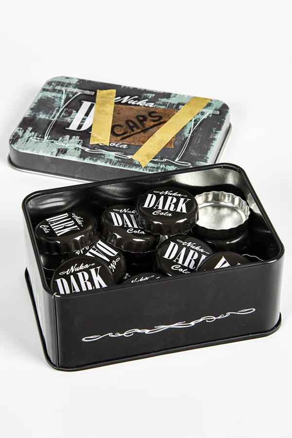 137-fallout-bottle-cap-series-nuka-cola-dark-with-collectible-tin-3.webp Fallout Bottle Cap Series: Nuka-Cola Dark with Collectible Tin