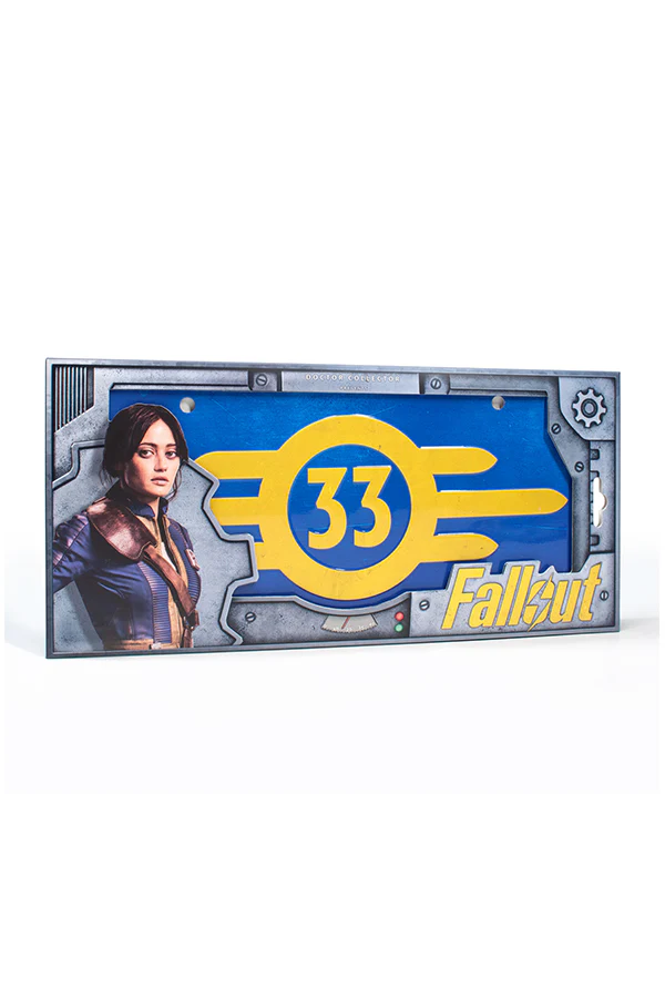 258-fallout-series-vault-33-metal-license-plate-3.webp Fallout Series Vault 33 Metal License Plate