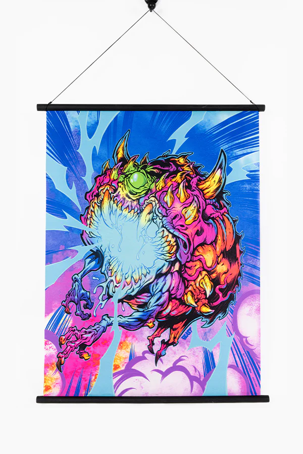 38-doom-eternal-cacodemon-wall-scroll-by-beast-wreck-3.webp DOOM Eternal Cacodemon Wall Scroll by Beast Wreck