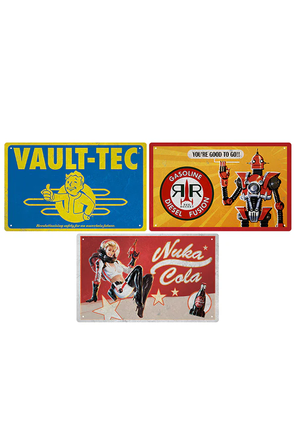 Fallout Essential Tin Sign Set