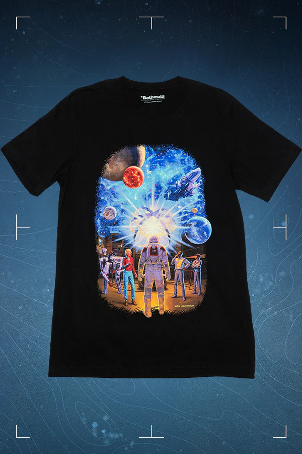Starfield Secrets of the Universe by Greg Hildebrandt Tee
