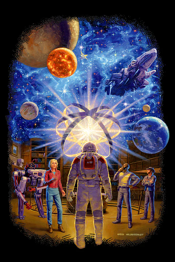 925-starfield-secrets-of-the-universe-by-greg-hildebrandt-tee-5.webp Starfield Secrets of the Universe by Greg Hildebrandt Tee