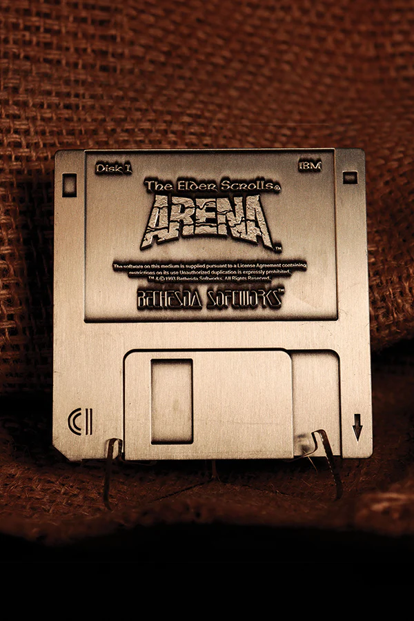 The Elder Scrolls Arena Commemorative Floppy Disk (Antique Silver Edition)
